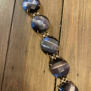 Kendra Scott Cassie dark gray cat's eye in gold setting. Rare perfect condition.